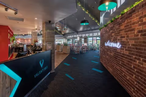 Valentines restaurant interior