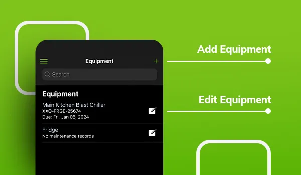 Add equipment on SAP app