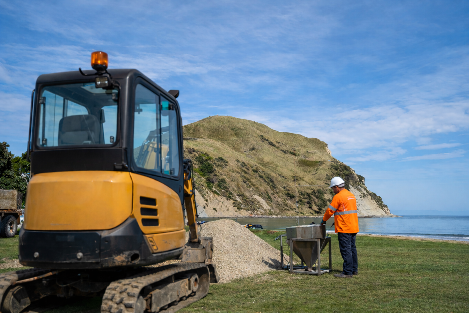 Heavy machinery tracked with Symtech GPS hardware