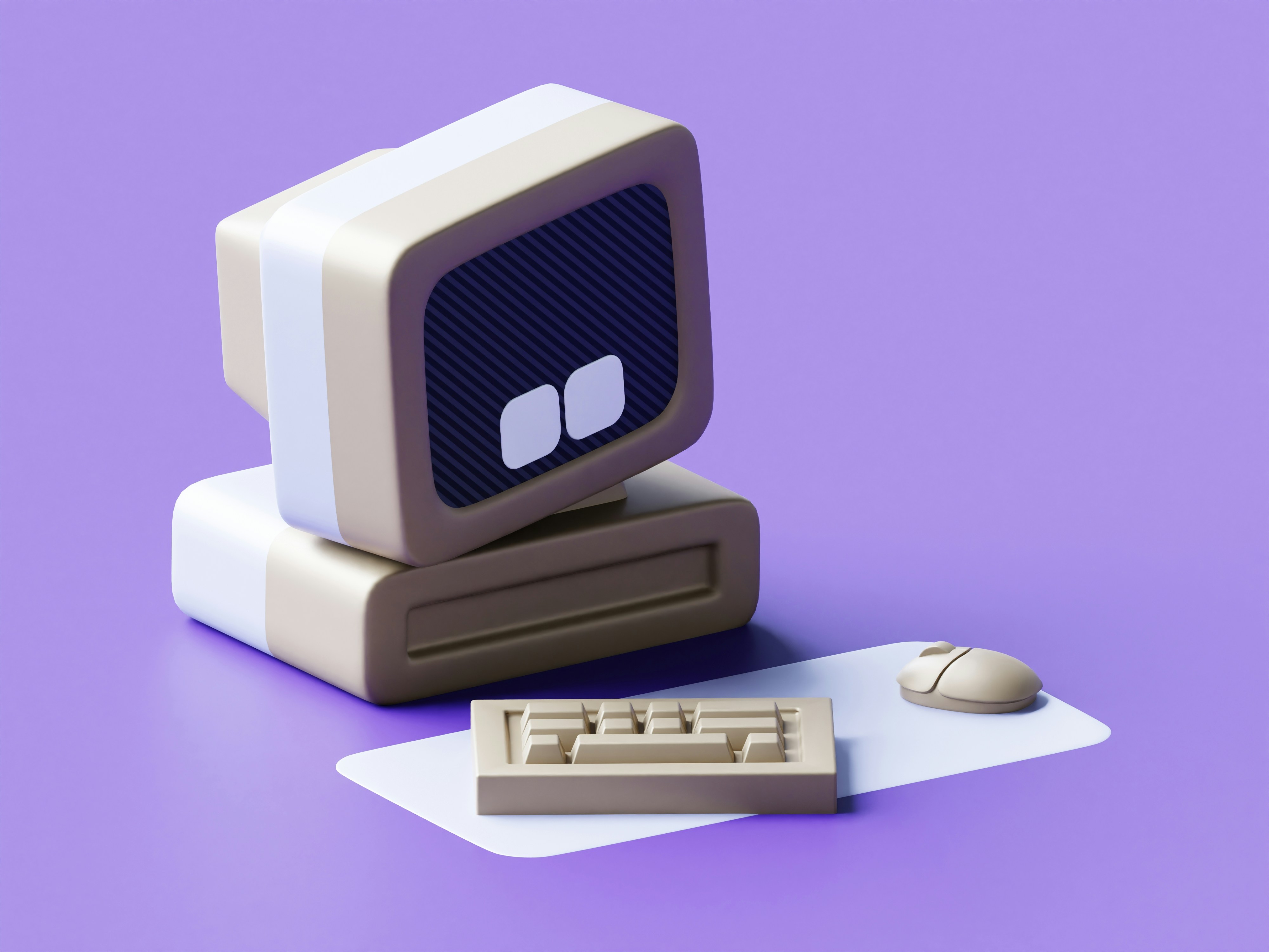 Retro computer illustration: collect at home or at a local lab