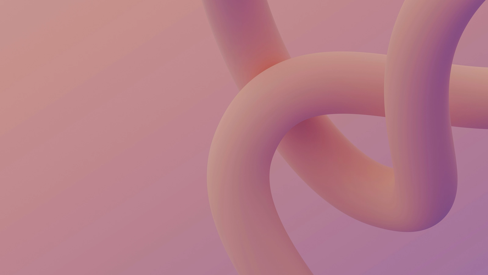 Soft pink knotted shape, representing pelvic floor support