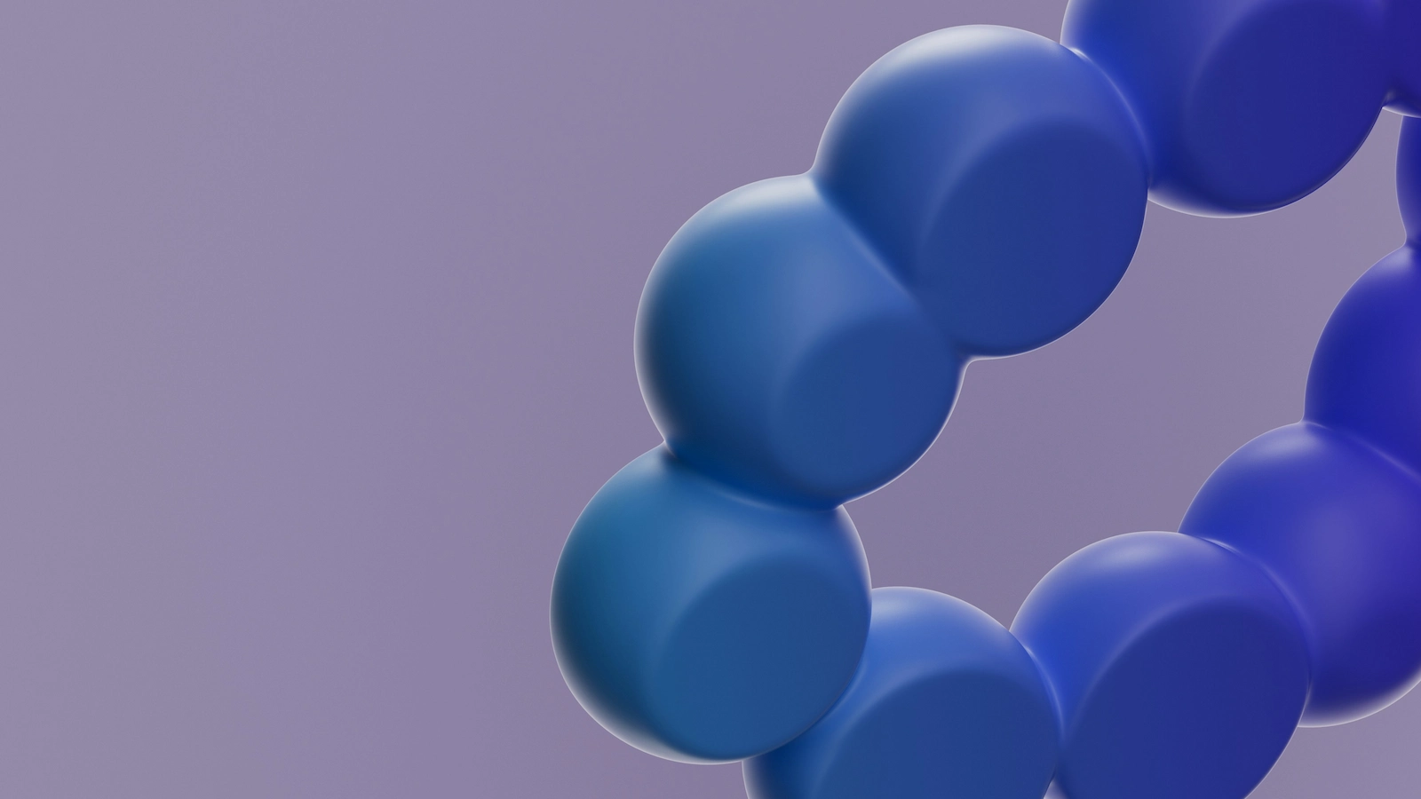 Blue beaded ring, representing hormone replacement therapy support