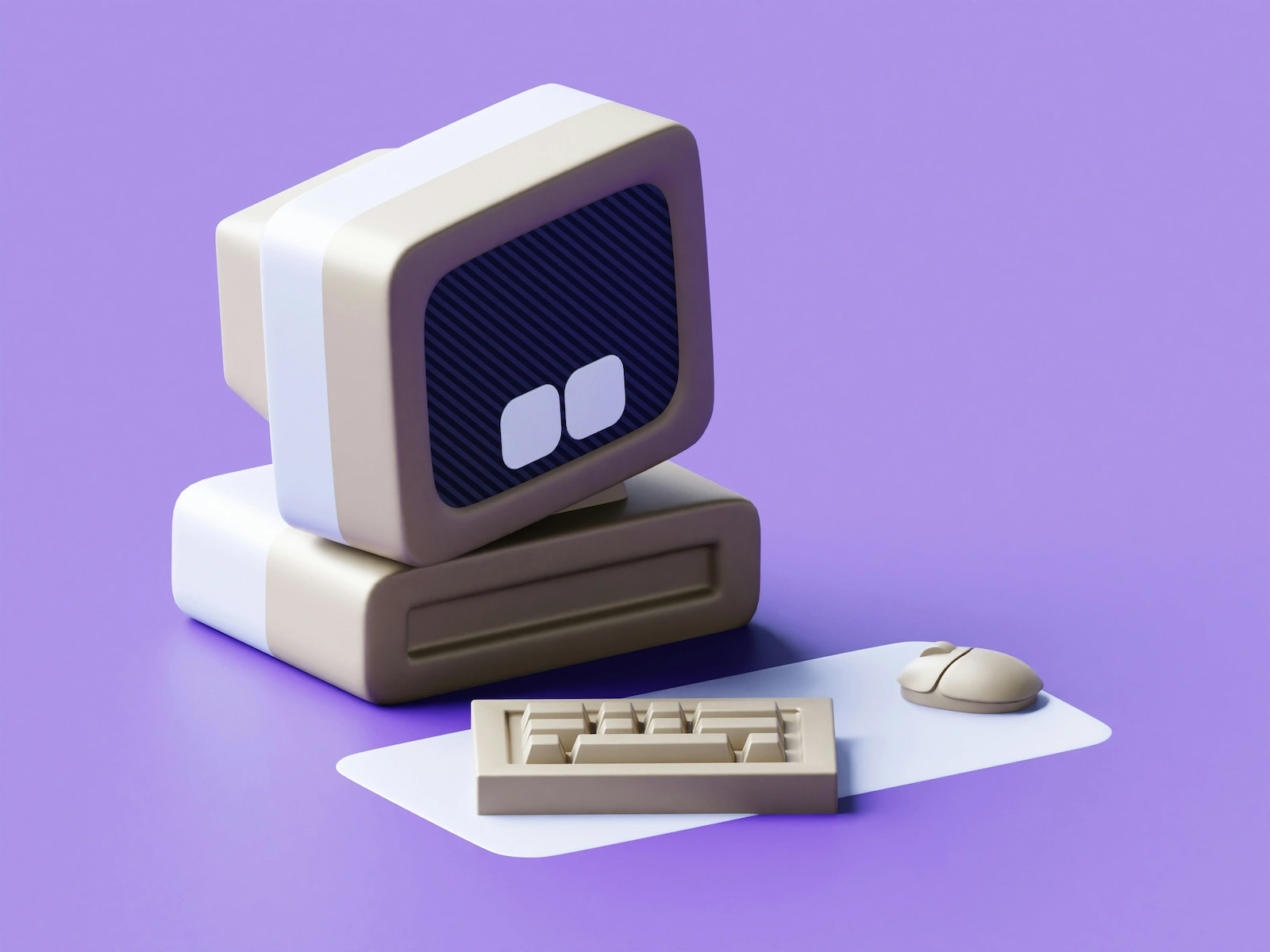 Retro computer illustration: meet your naturopathic doctor by video