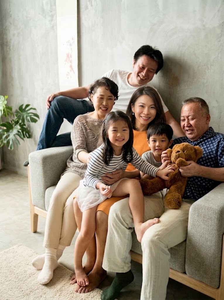 StruggleSmart founder with family