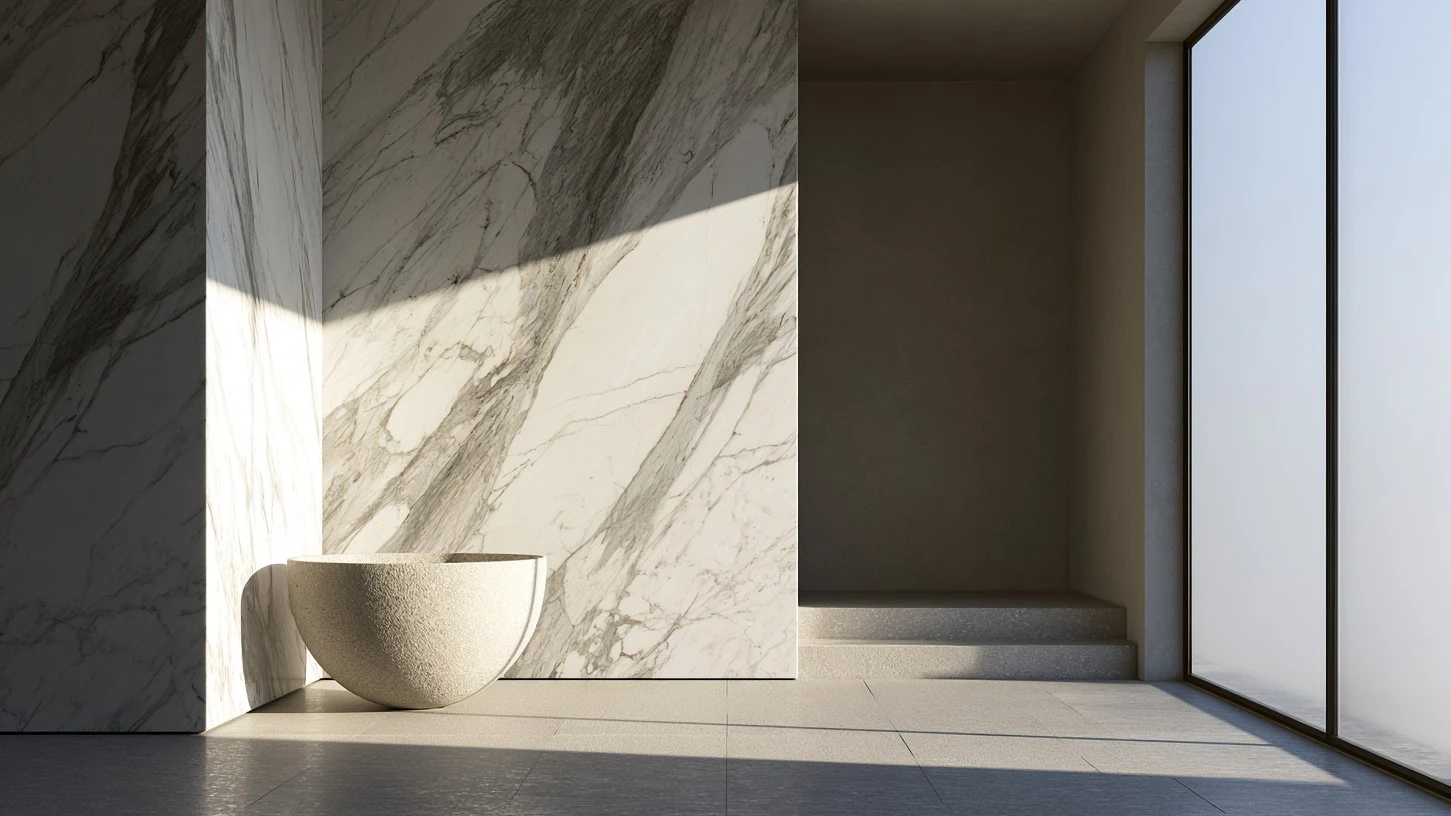 Calacatta marble tile