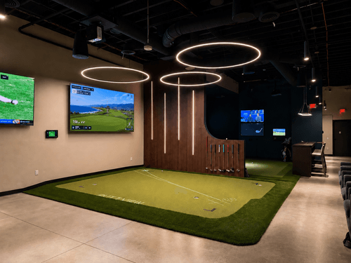Entry and app-unlock door at Swing Studios