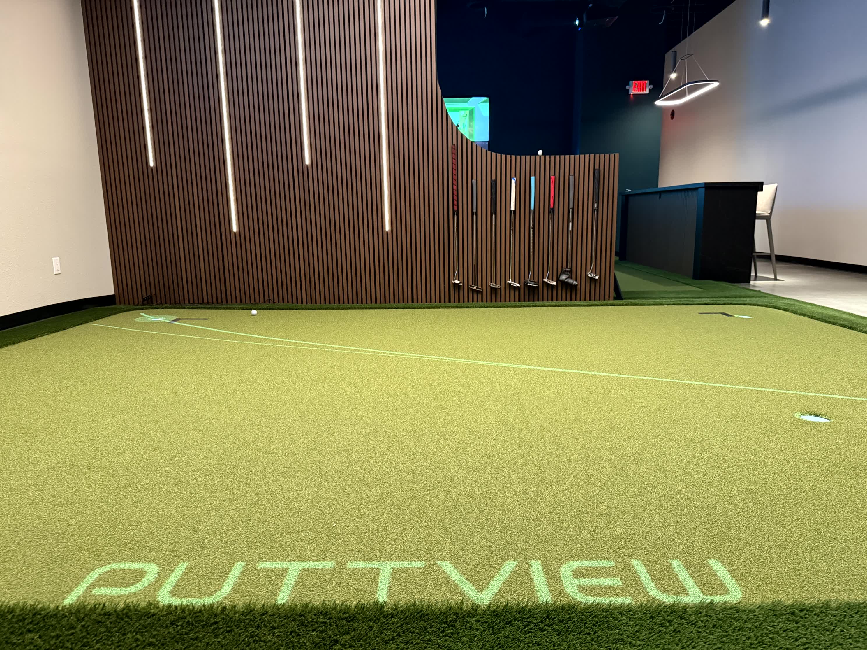 PuttView putting green at Swing Studios