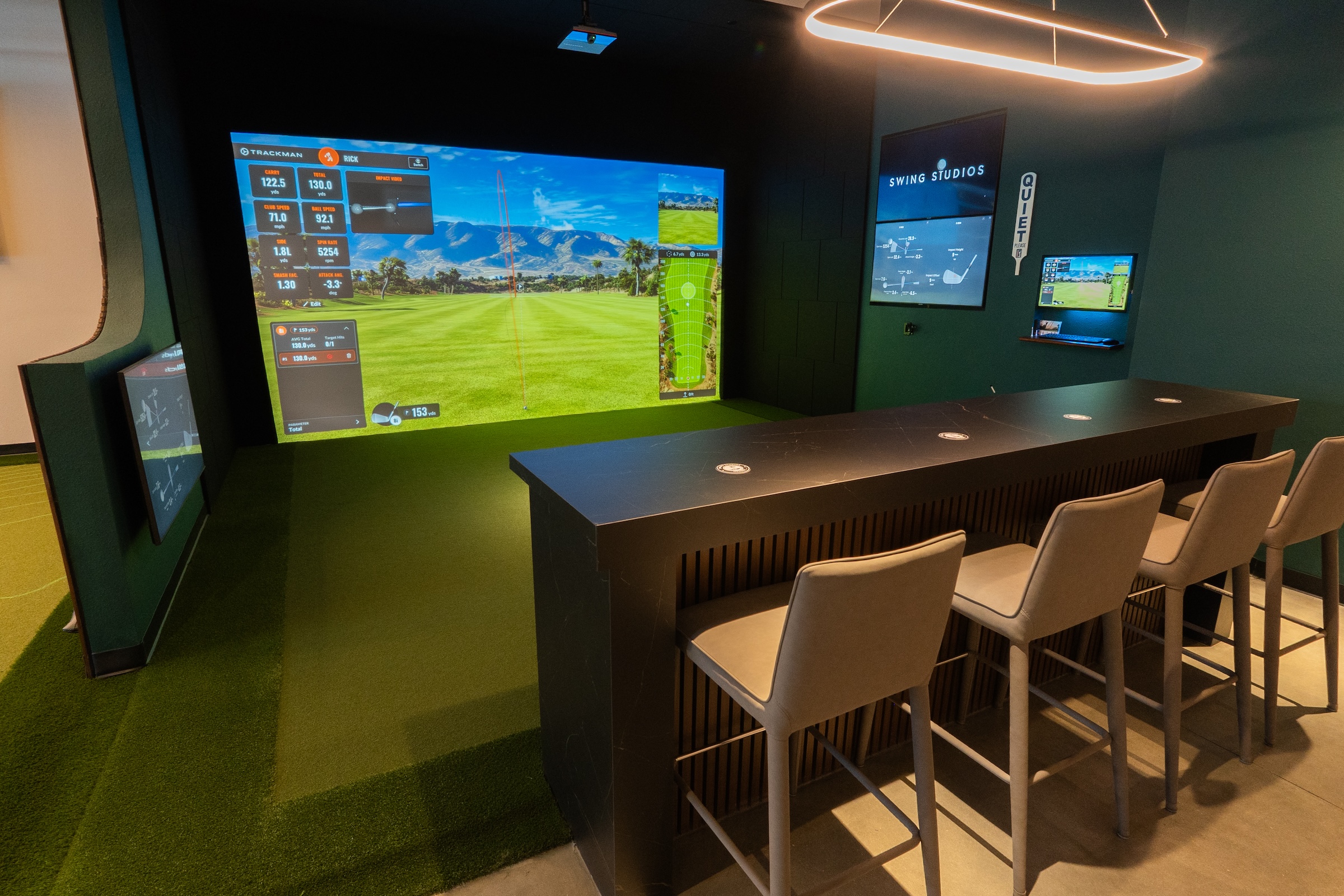 Simulator bay at Swing Studios