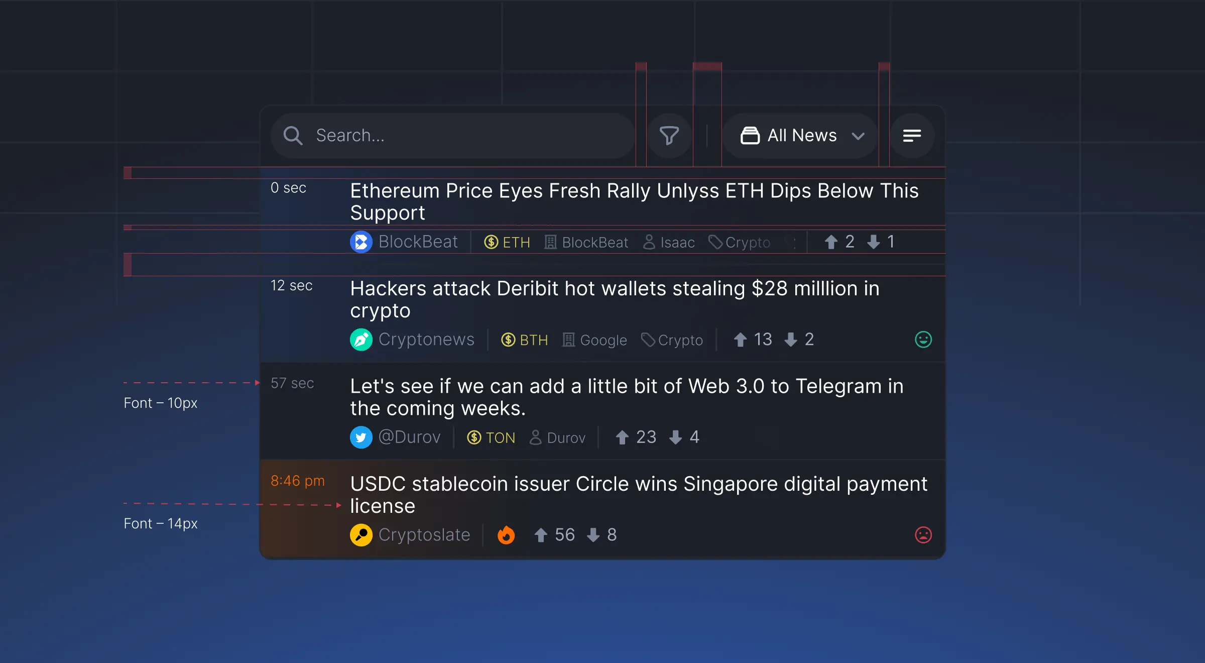 UI UX Design for a Crypto Trading Platform