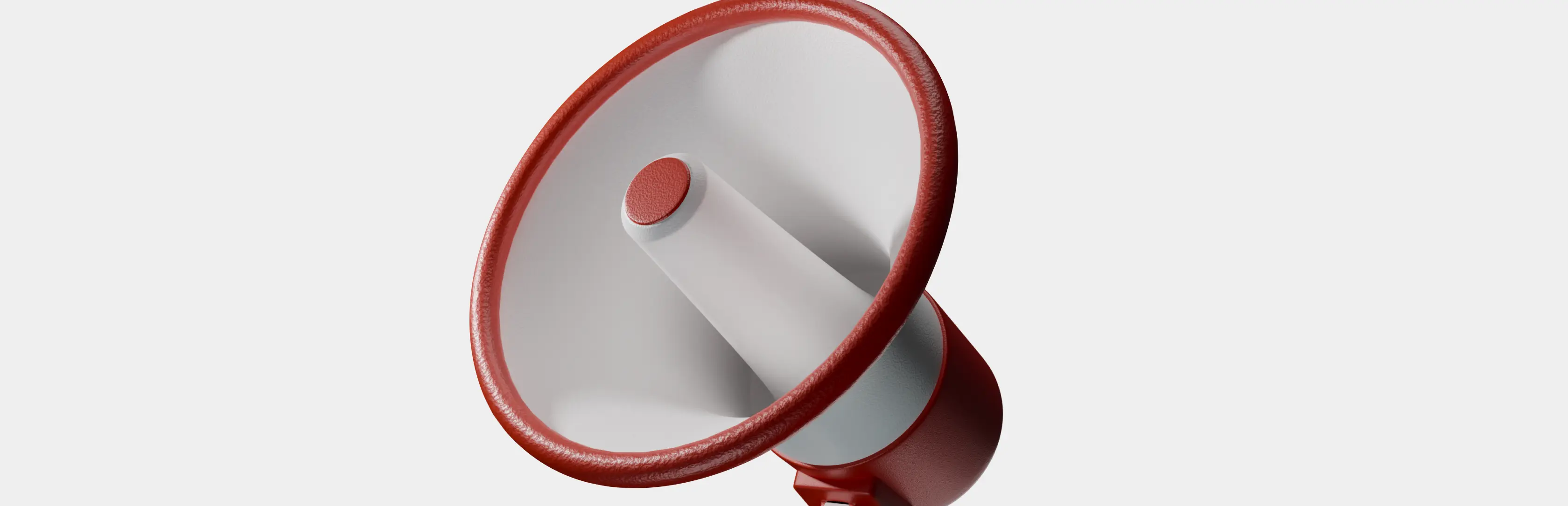 A 3D model of a megaphone