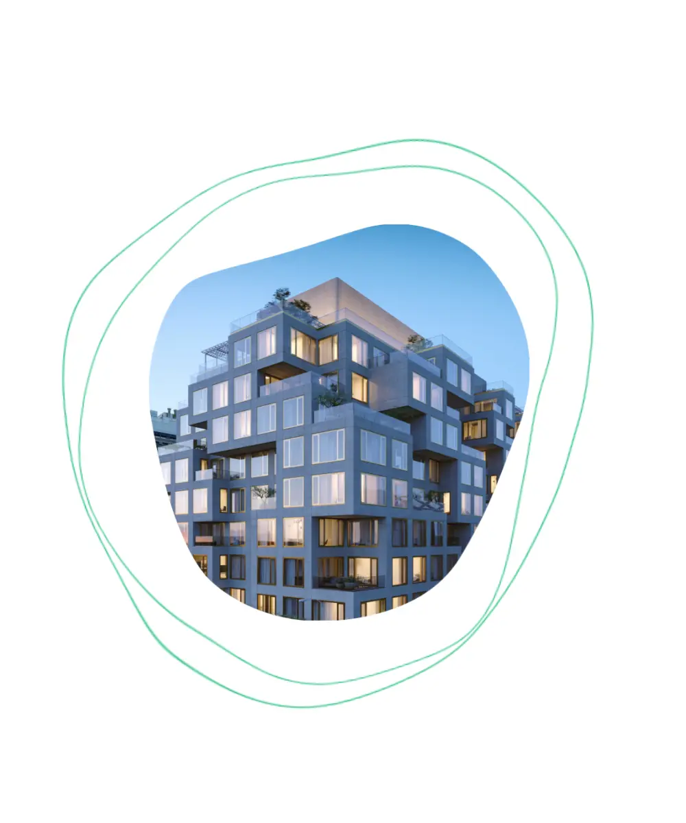A premium Real estate development are displayed on a white background.