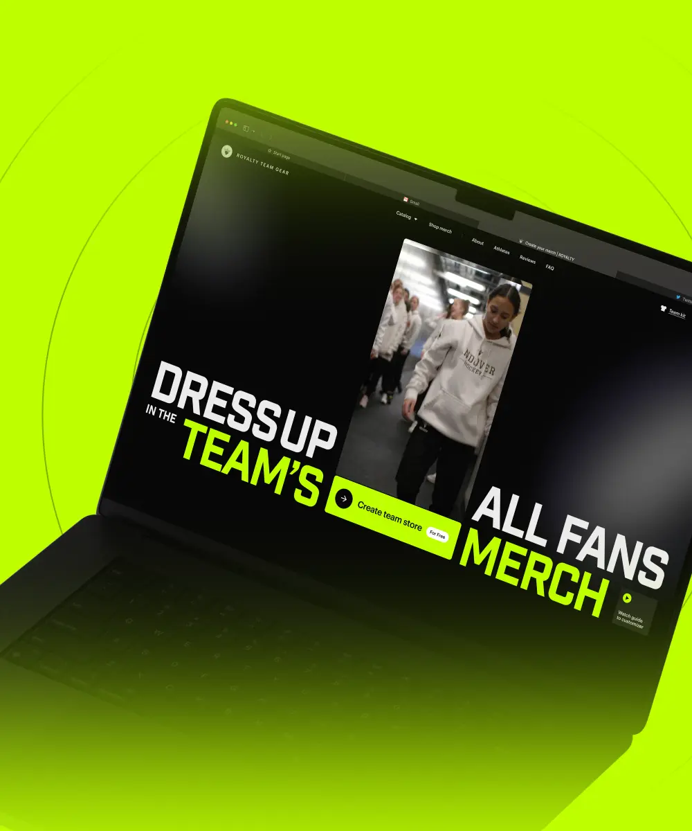 E-commerce platform for custom team merchandise, enabling sports teams, fan communities, and organizations to create branded apparel stores, sell personalized gear, and manage online merchandise collections.