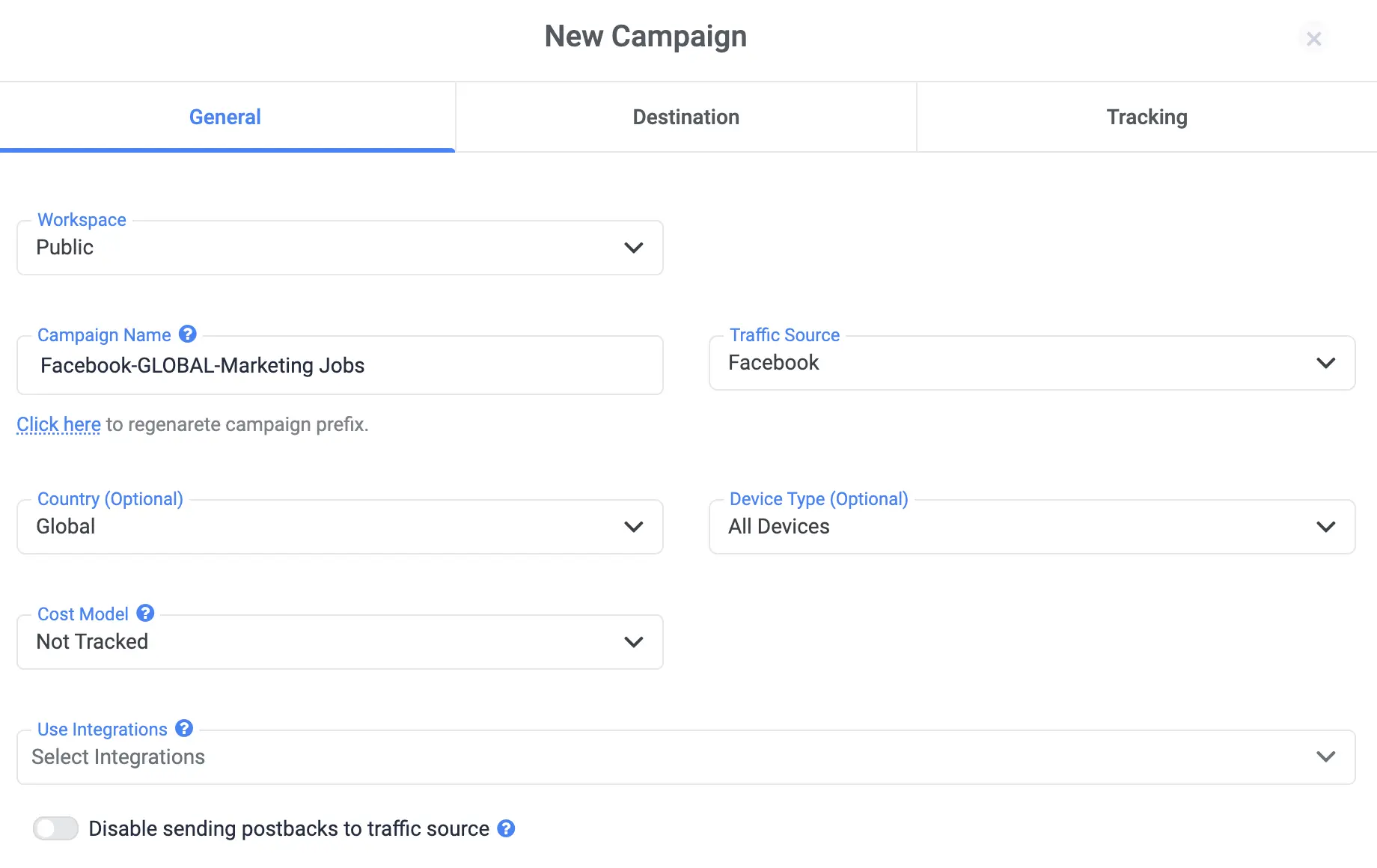How to Track Tonic Search Arbitrage Campaigns With ClickFlare (creating the facebook and tonic campaign)