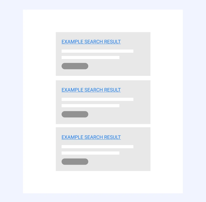 search arbitrage example search results page