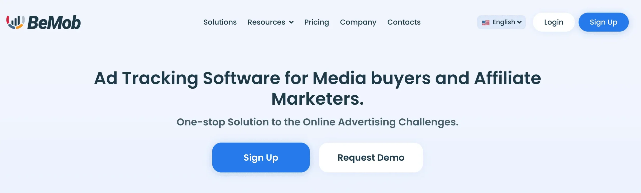 voluum alternatives bemob homepage