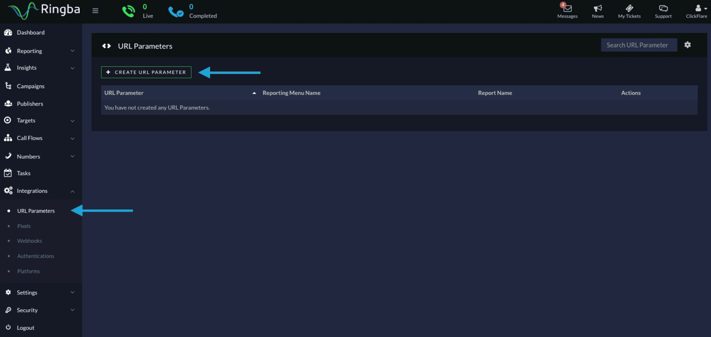 ringba url param part 1 for ppc call tracking