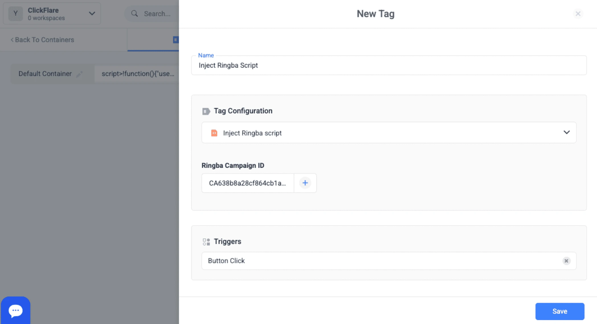 tag manager inject ringba script ppc call tracking