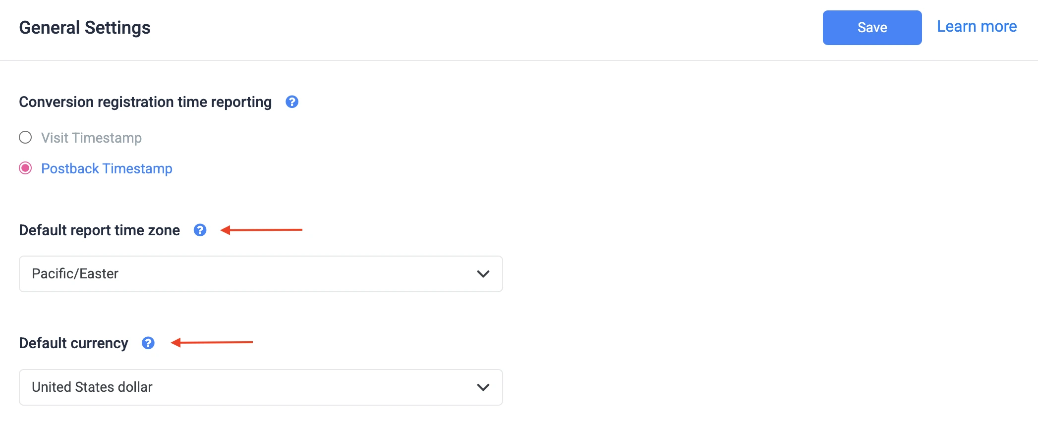 timezone and currency setting for accurate shopify conversion tracking
