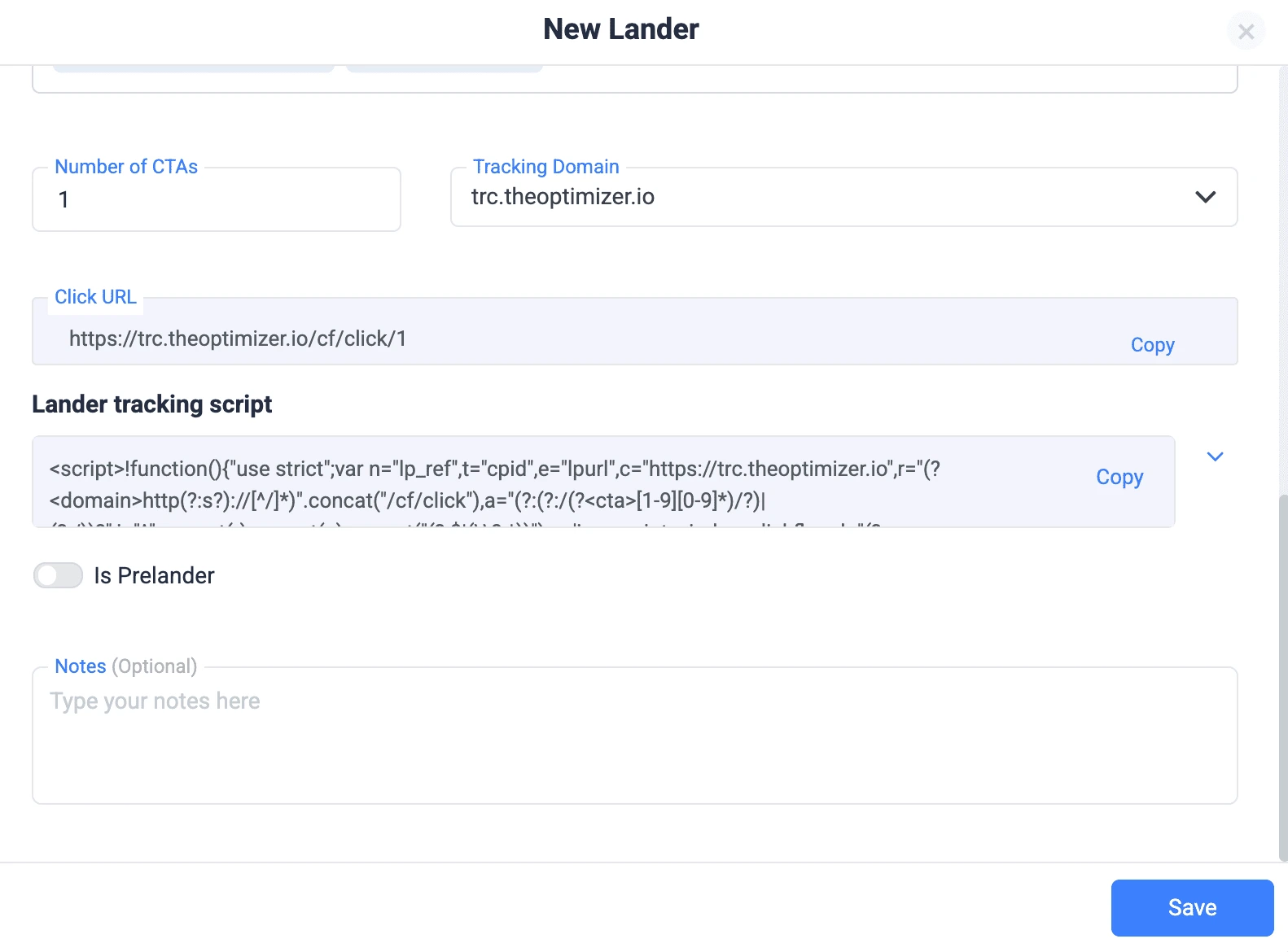 lander tracking script for shopify conversion tracking