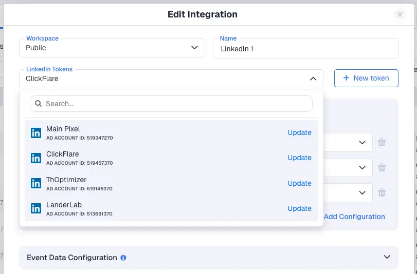 LinkedIn Ads tracking on ClickFlare: Selecting the Conversion Rule