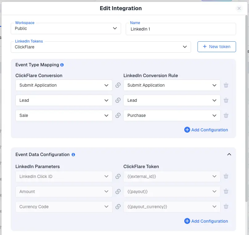 LinkedIn Ads tracking Conversion API: selecting your conversion events
