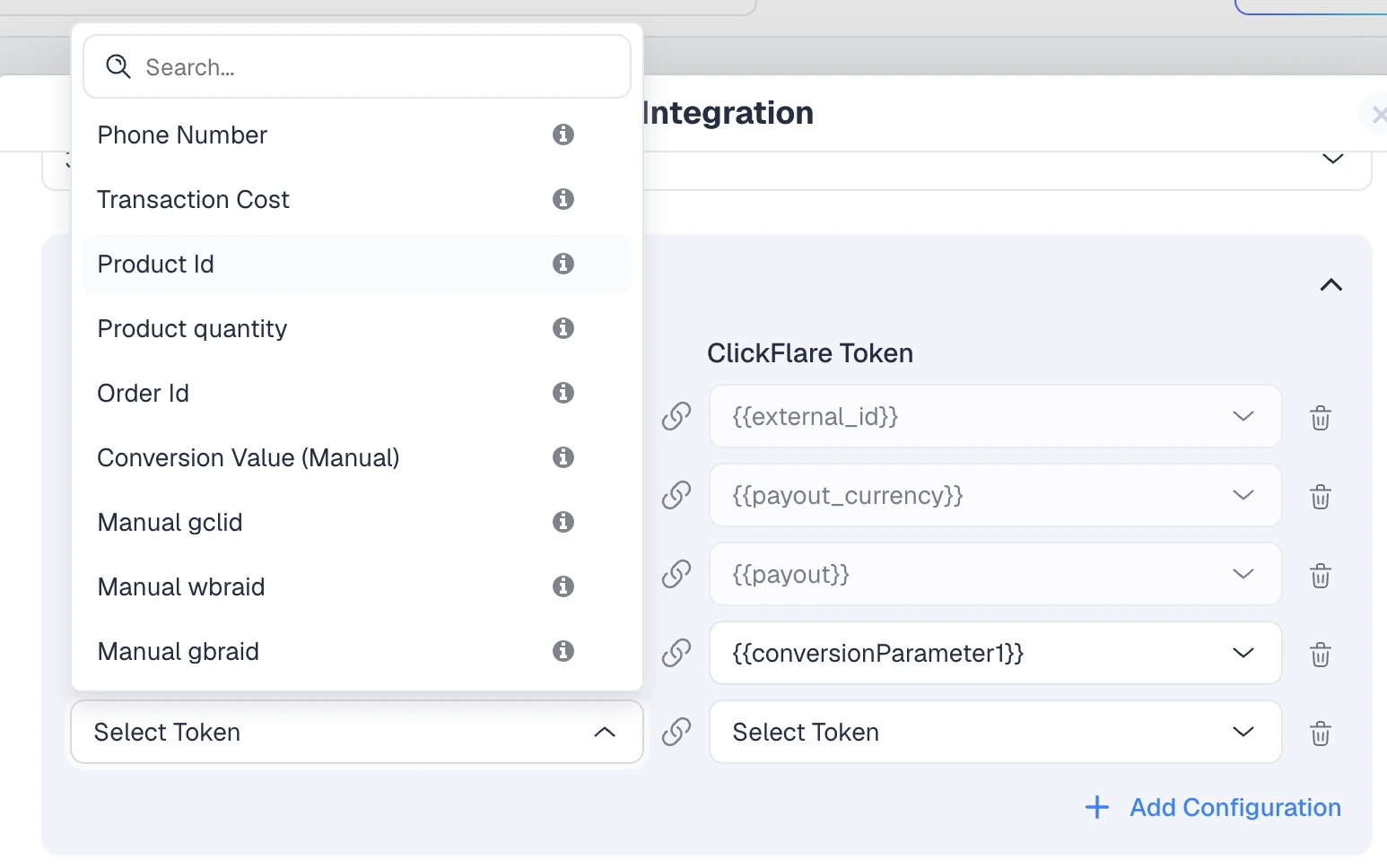 Additional Google Enhanced Conversions parameters in ClickFlare including Phone Number, Order Id, wbraid and gbraid