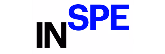 IN SPE logo with IN in black and SPE in blue on a white background.