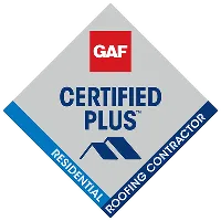 GAF Certified plus - Residential Roofing Contractor badge