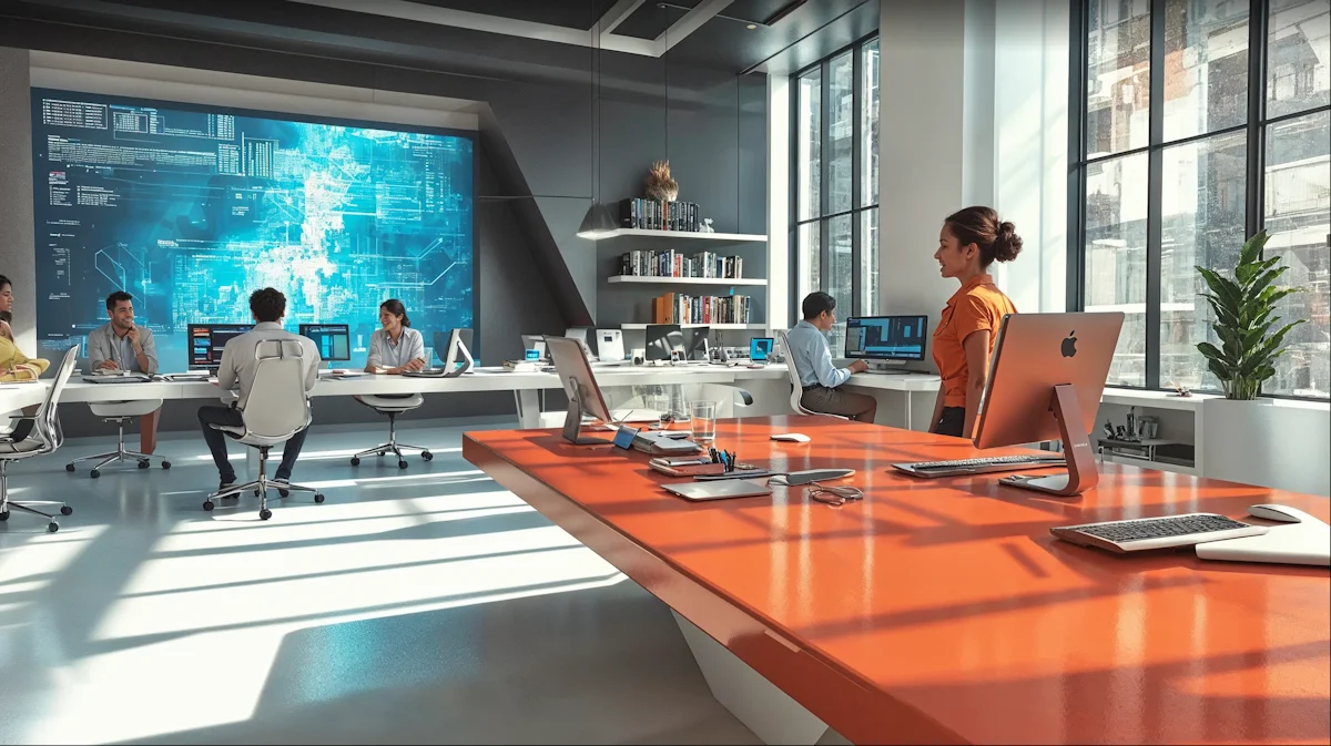 Velora Dynamics modern office environment