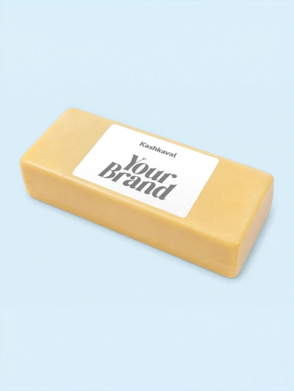 White private-label kashkaval block