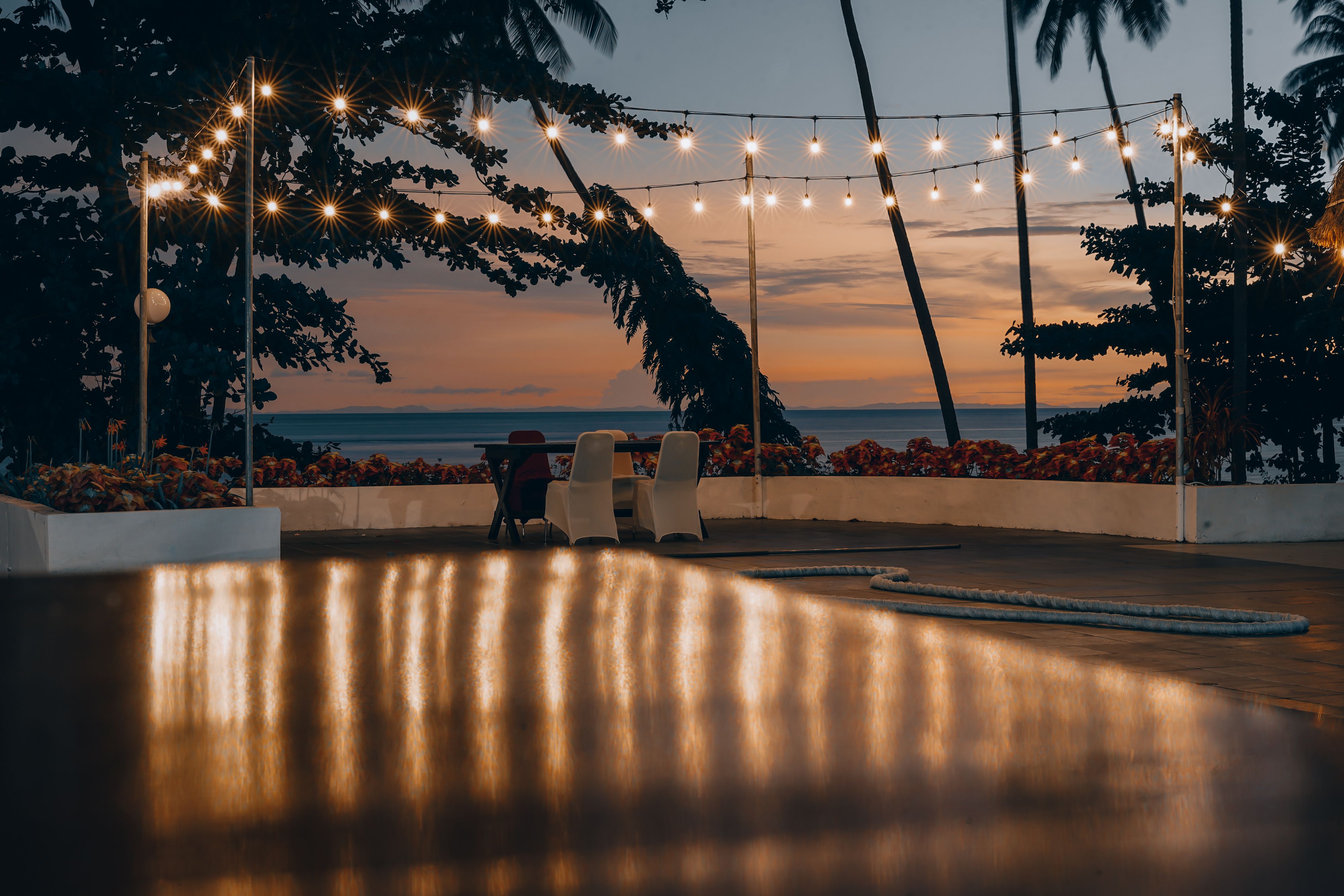 image of a past event at a beachside wedding