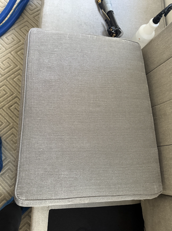 After professional fabric sofa cleaning in Mosman Sydney