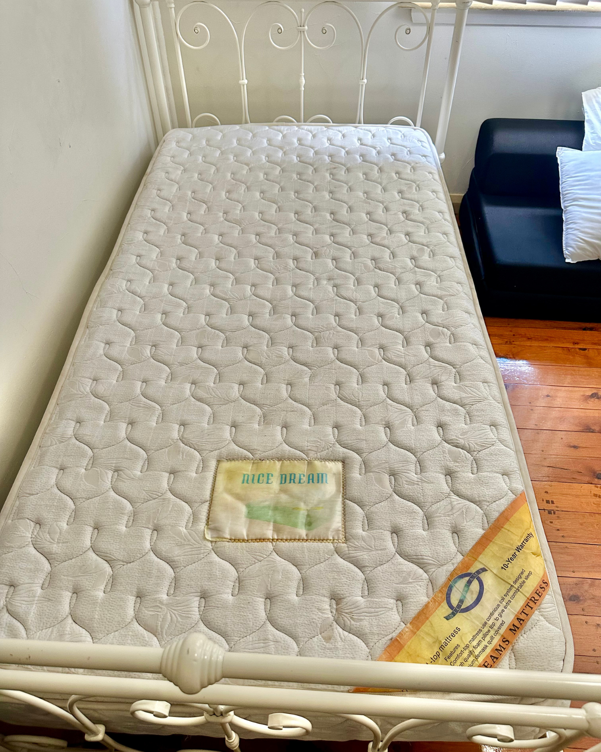 Mega Clean technician professionally deep cleaning a mattress