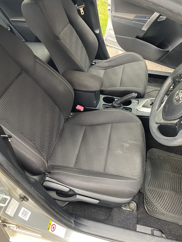 Professional fabric car seat cleaning in Sydney