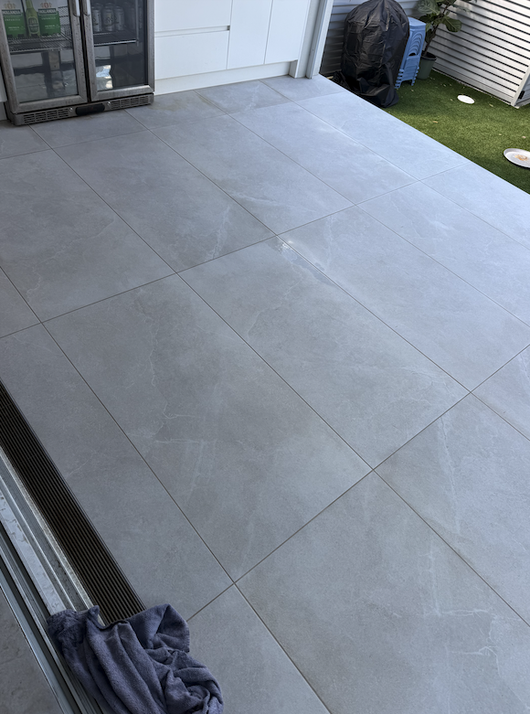 After tile grout clean