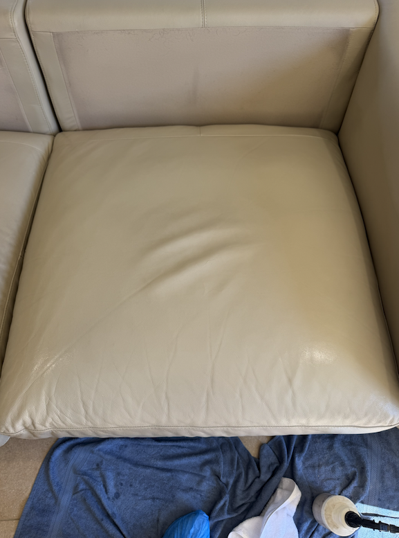 After leather clean