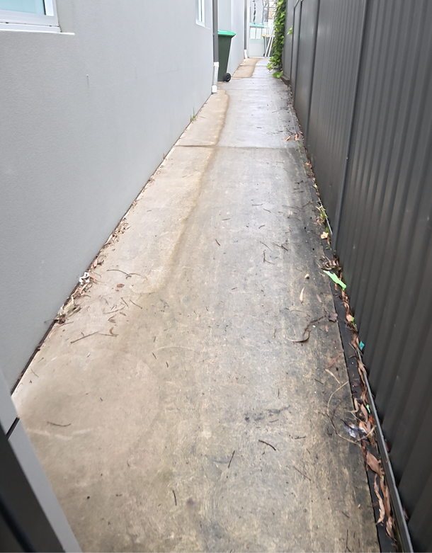 Before pressure clean