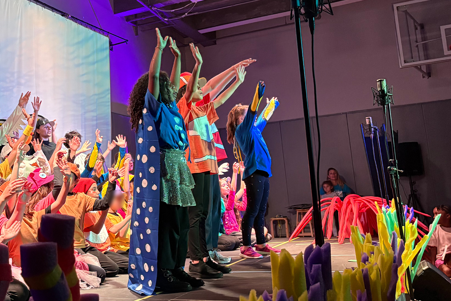 Image of the students during the Nemo performance