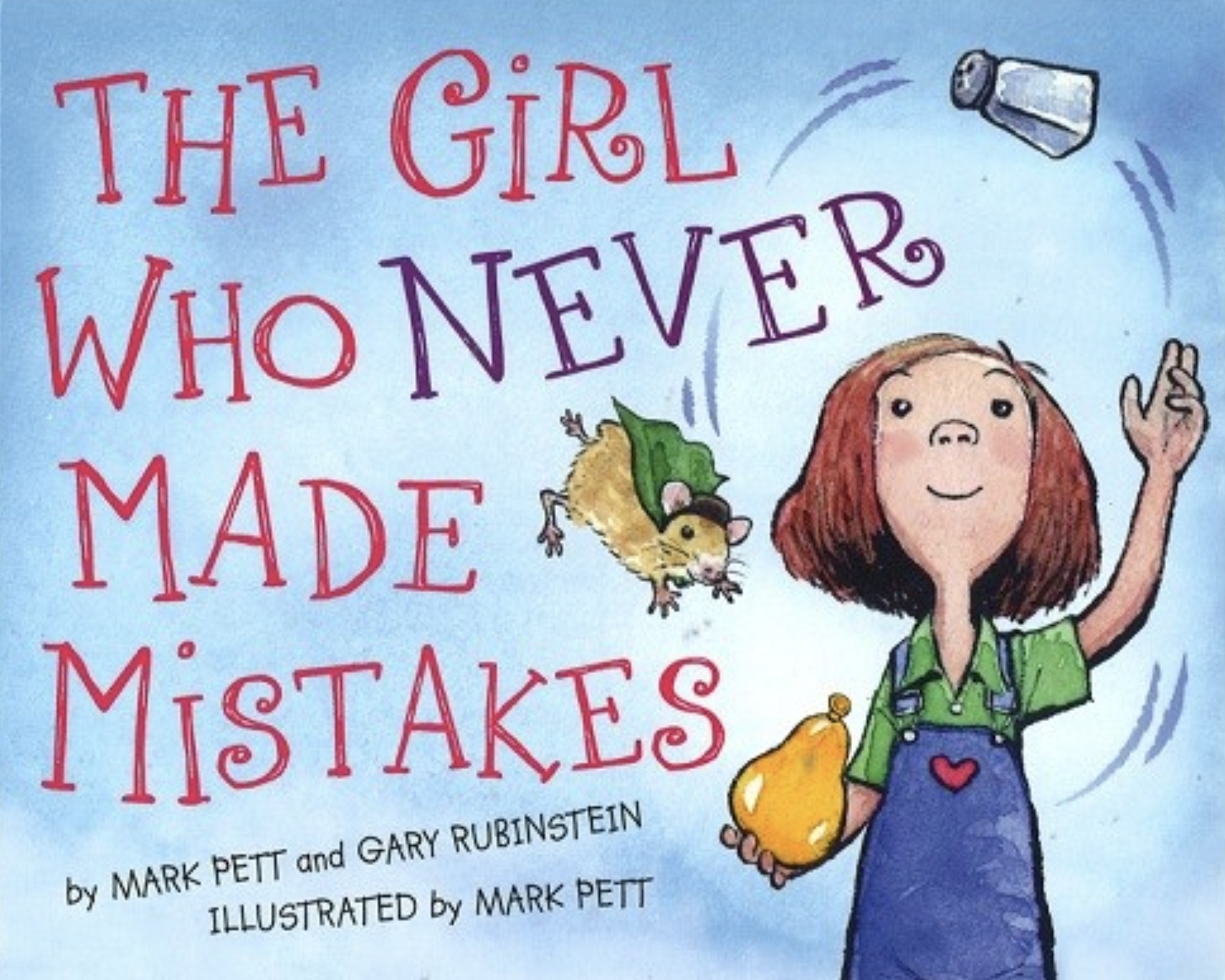 Book cover image of "The Girl Who Never Made Mistakes by Mark Pett and Gary Rubinstein"