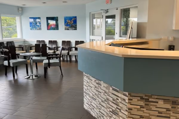 Freeman Orthodontics reception and waiting area