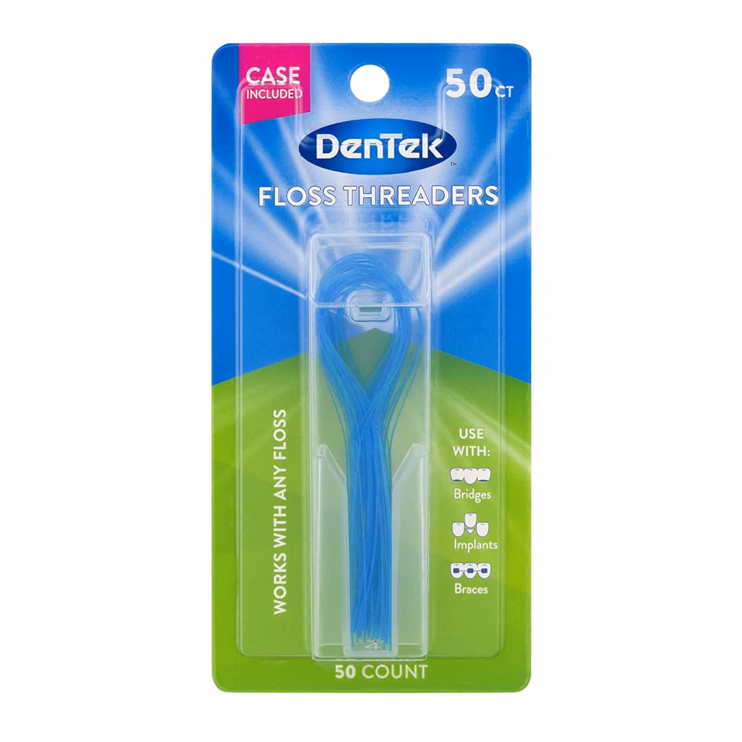 DenTek floss threaders for braces