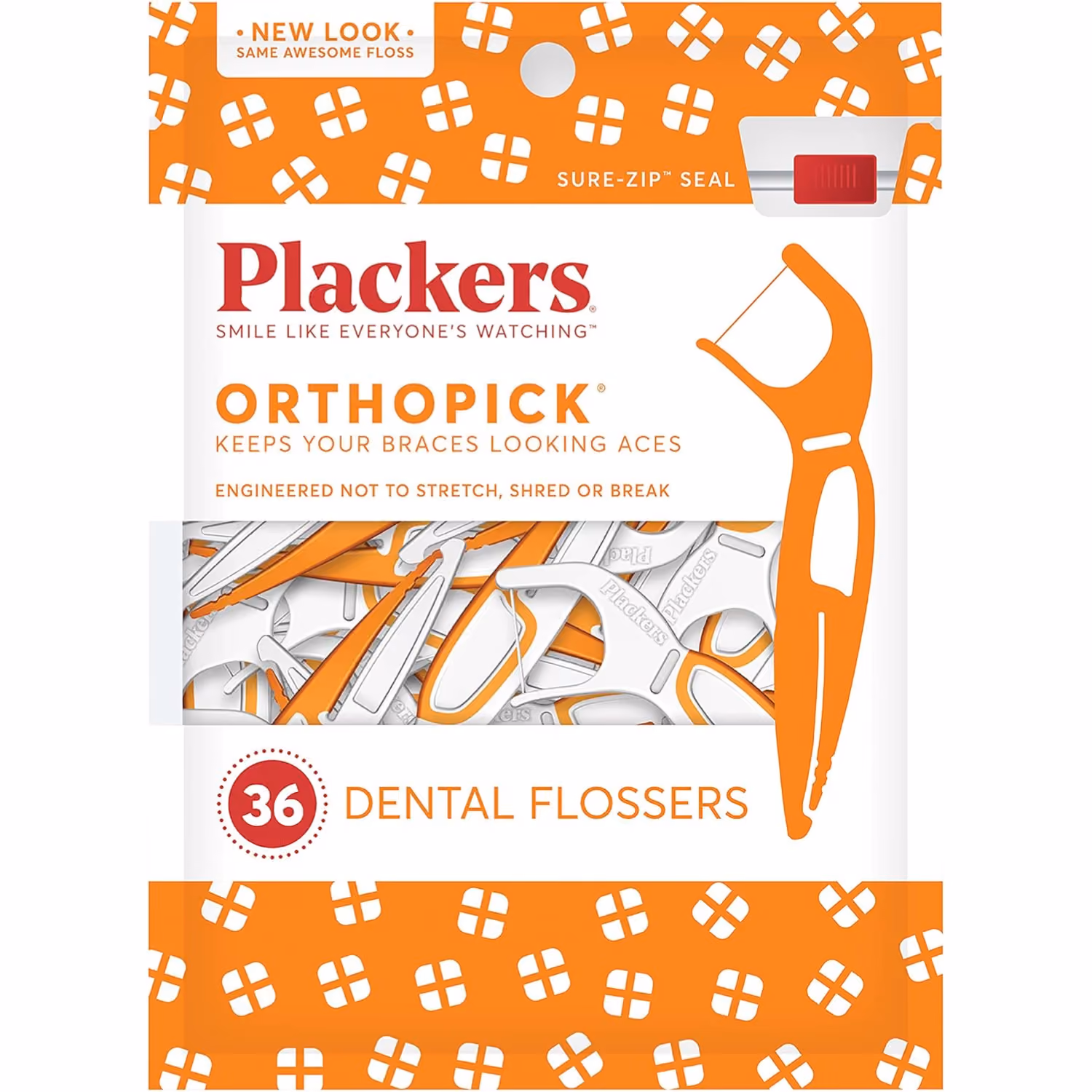 Plackers Orthopick flosser for braces