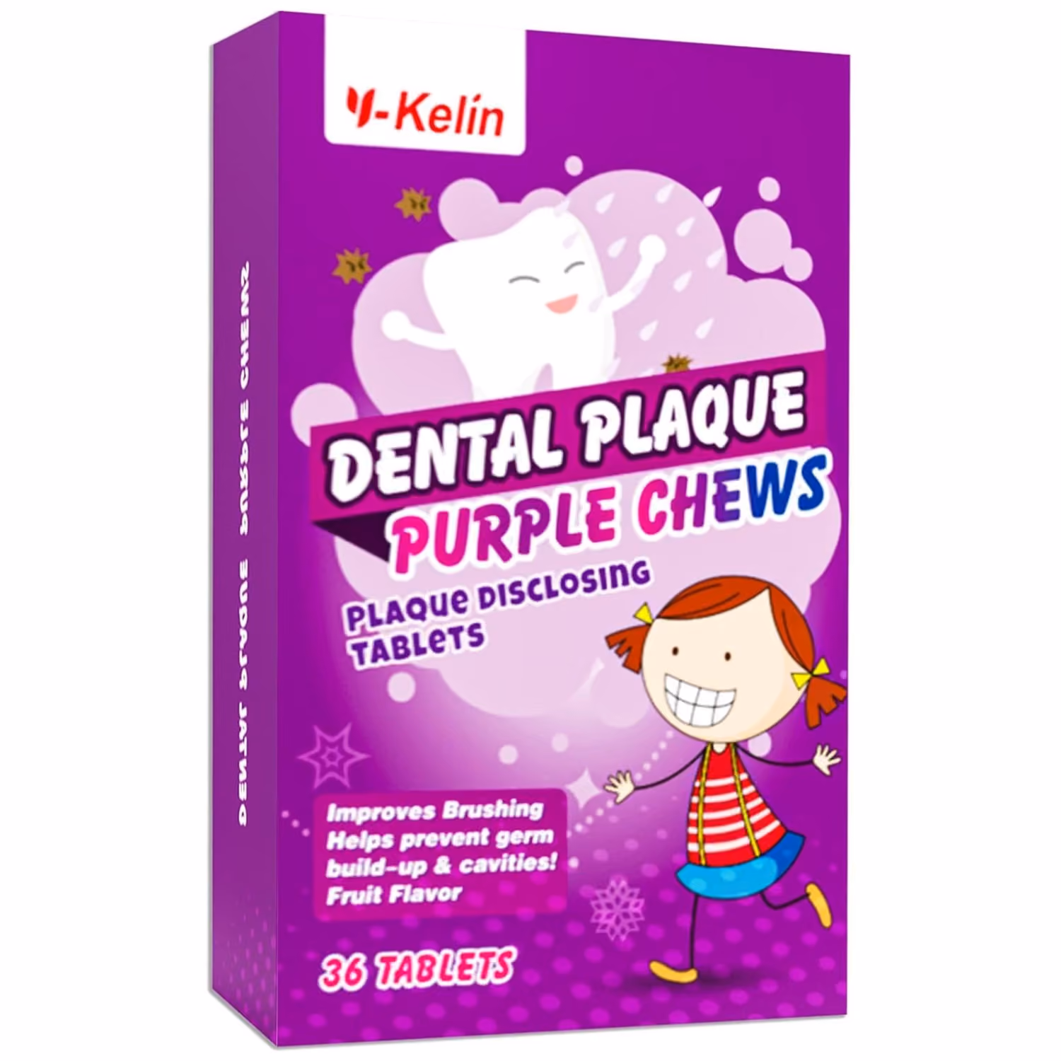 Dental plaque disclosing tablets for kids and adults