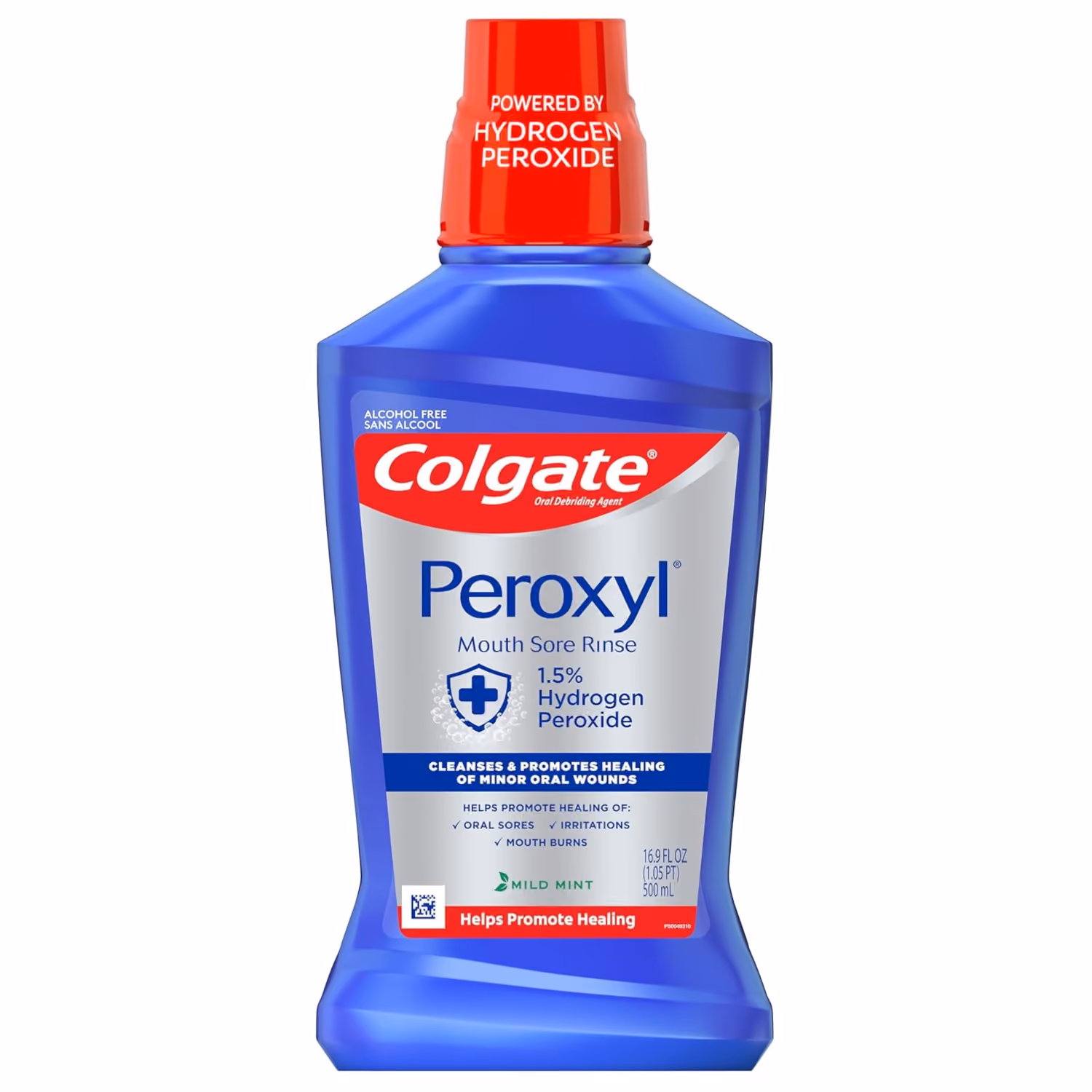 Peroxyl antiseptic mouthwash and mouth sore rinse