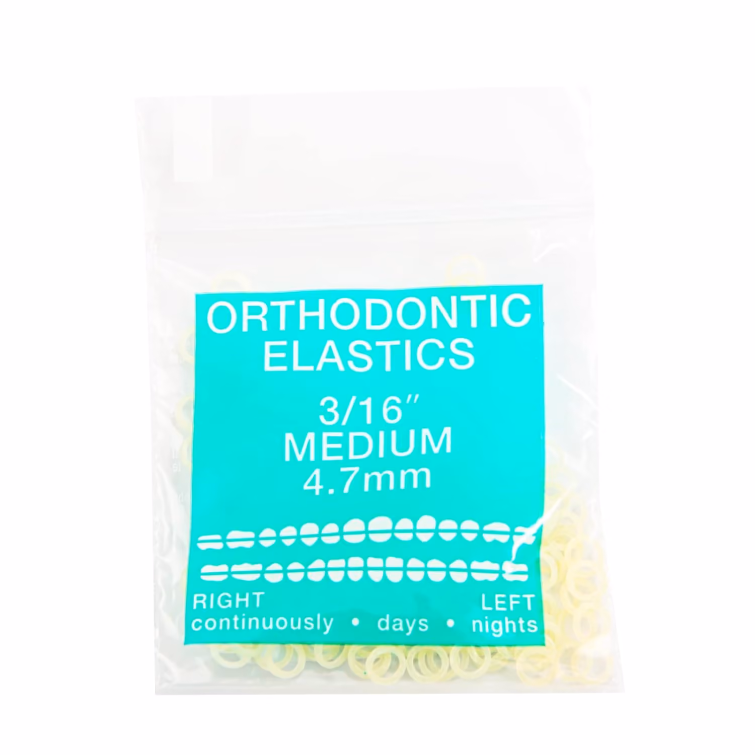 JMU orthodontic elastics 3/16 medium