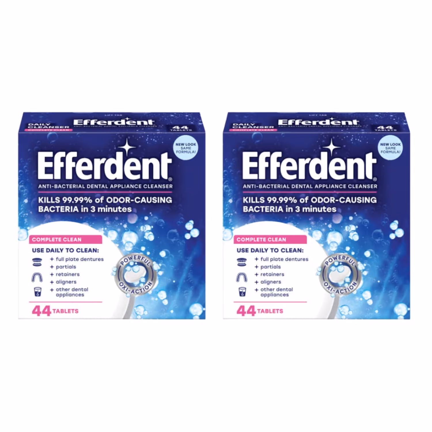 Efferdent denture cleanser tablets