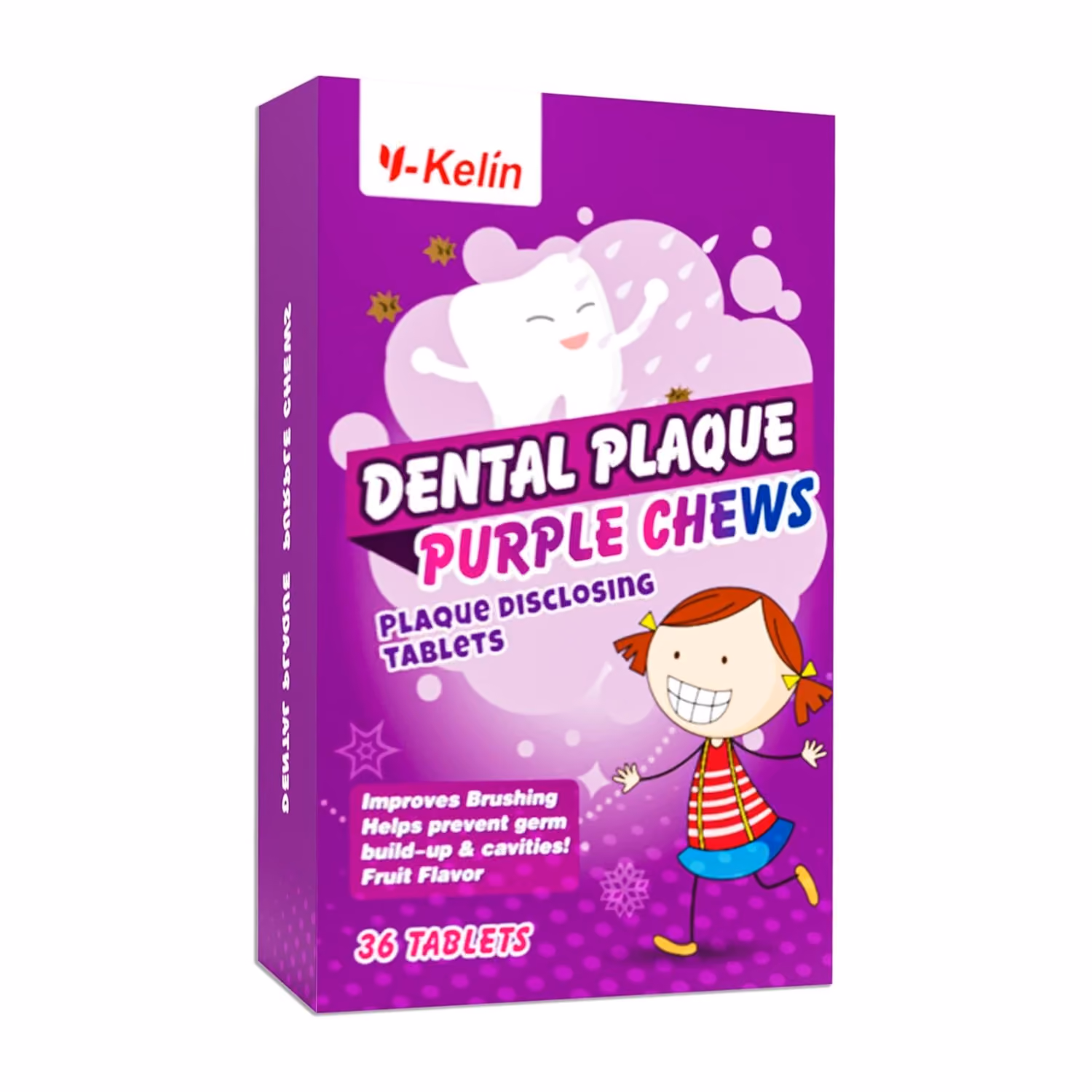 Dental plaque disclosing tablets for kids and adults