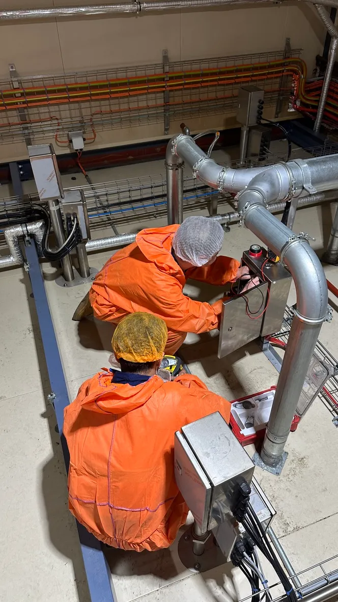 BBH technicians testing fire-system equipment at an industrial site.