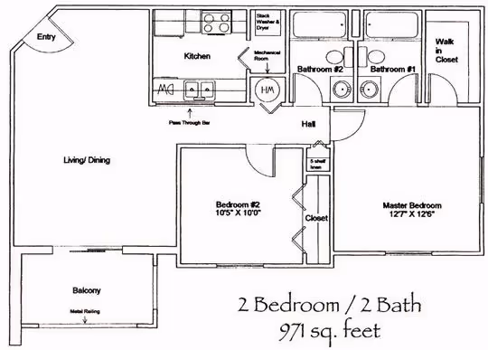 2 Bed 2 Bath