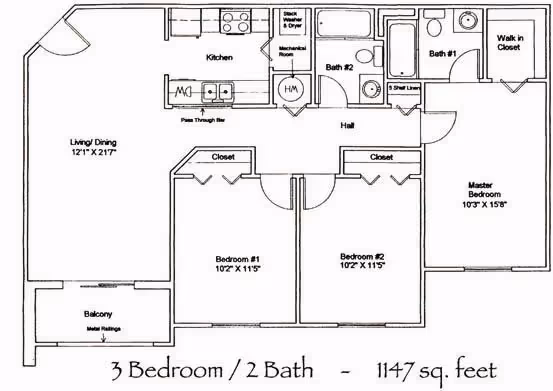 3 Bed 2 Bath